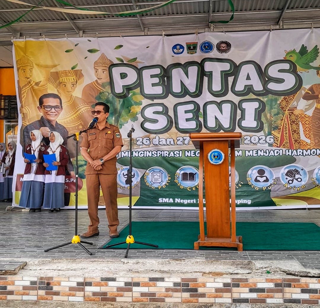 Kepala Sekolah Resmi Membuka Pentas Seni SMAN 1 Lubuk Sikaping 2026  Ringkasan: